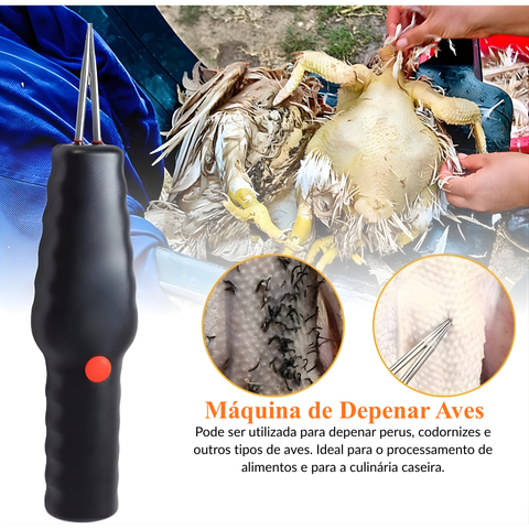 Depenadora de aves portátil – retira todas as penas em poucos minutos