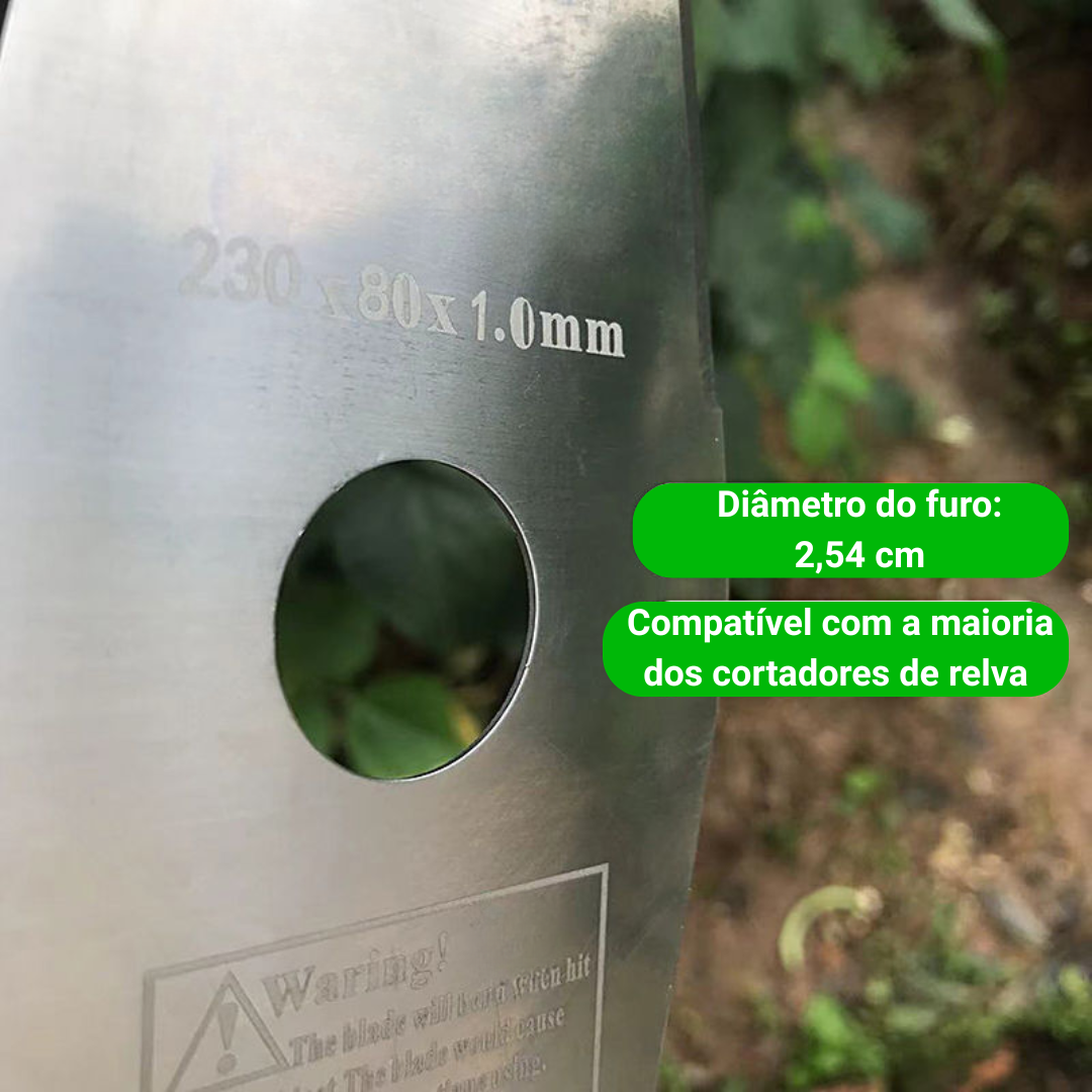 Lâmina de aço manganês 65 – Mais durável, corta mais rápido e de forma uniforme