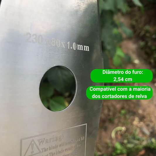 Lâmina de aço manganês 65 – Mais durável, corta mais rápido e de forma uniforme