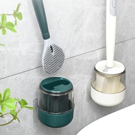 Escova de Vaso Sanitário de Silicone com Suspensão de Parede