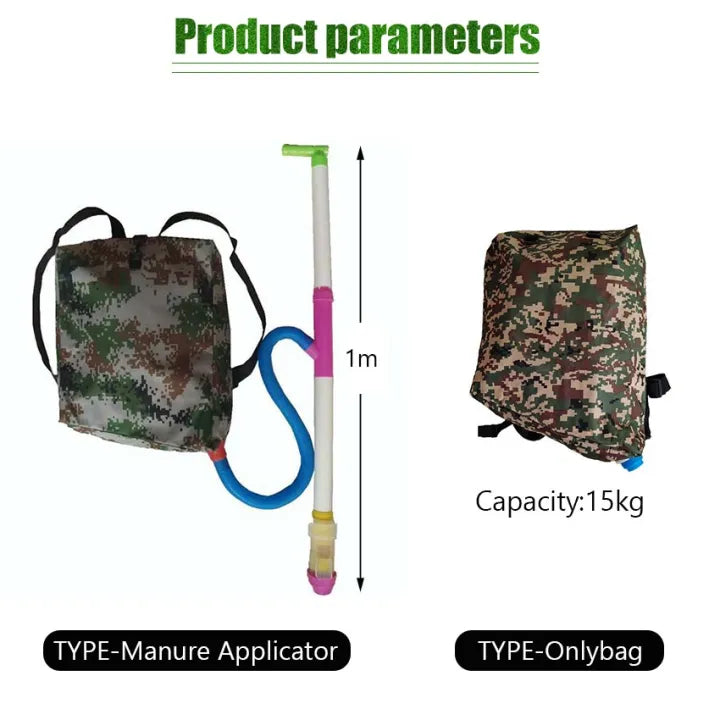 Distribuidor de fertilizante inteligente de mochila