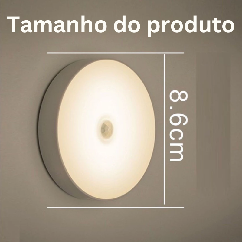 Luz LED Inteligente com Sensor de Movimento - Ativação Automática