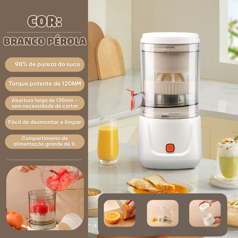 Espremedor Elétrico Multifuncional – Suco Durável e Prático em Casa