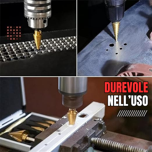 TitanDrill™ – Conjunto de Brocas Escalonadas em Titânio