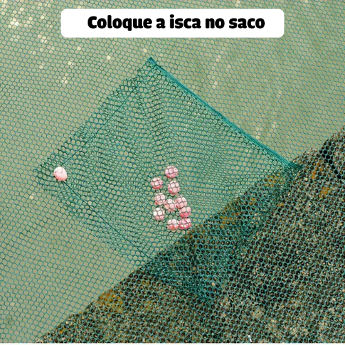 Rede Verde Dobrável para Pesca