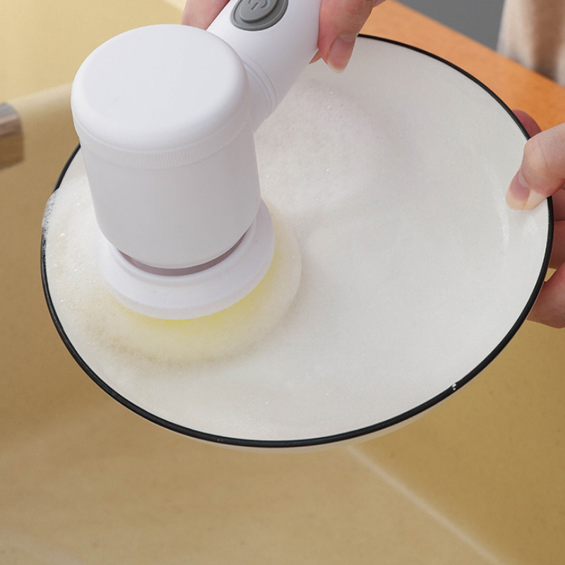 Escova Elétrica 3 em 1 para Limpeza Doméstica