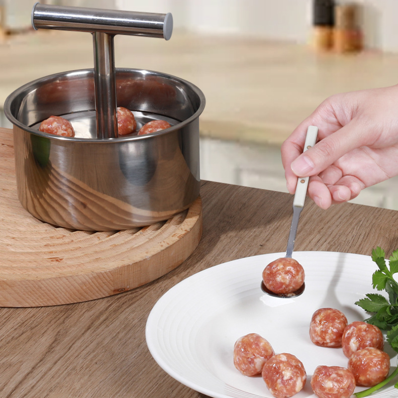 Fabricante de Almôndegas em Aço Inoxidável - Tamanho Grande