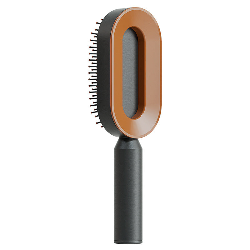 Self Cleaning Hair Brush - One-Key Cleaning Anti-Static Comb