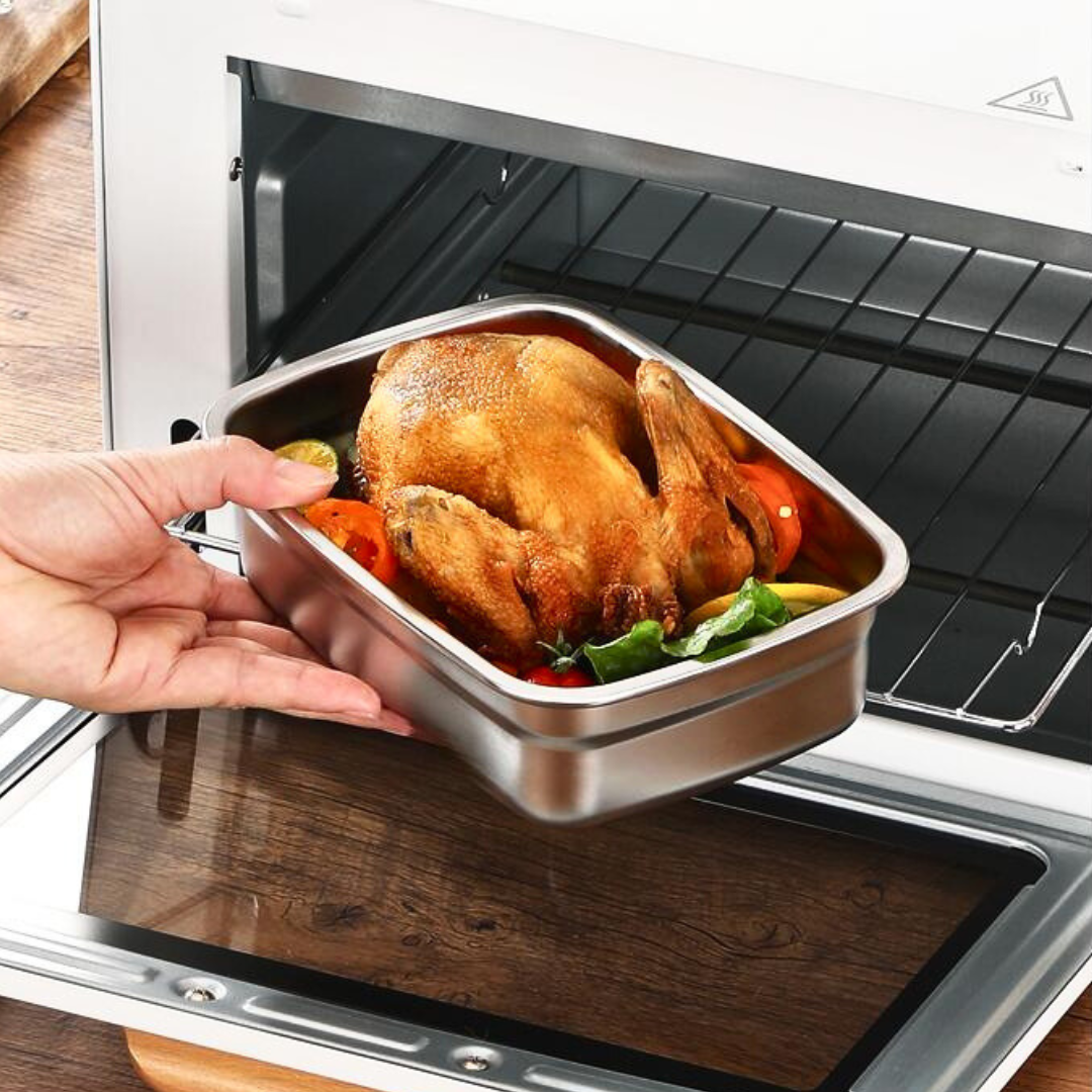 Recipiente Hermético em Aço Inoxidável SUS316 (19x14x6cm)