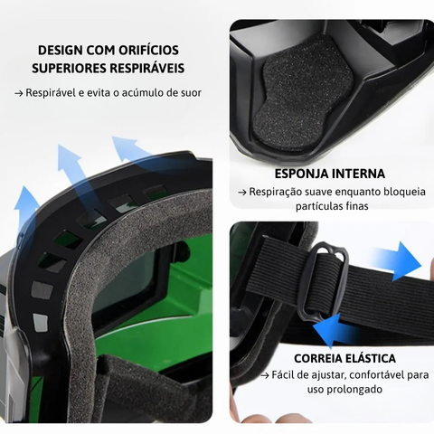 Máscara de Soldagem com Escurecimento Automático