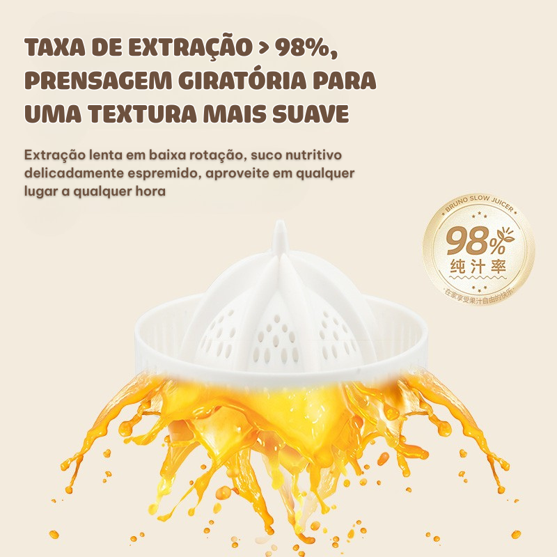 Espremedor Elétrico Multifuncional – Suco Durável e Prático em Casa