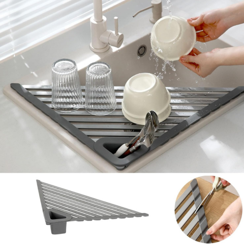 Escorredor de Cozinha em Aço Inoxidável à Prova de Ferrugem