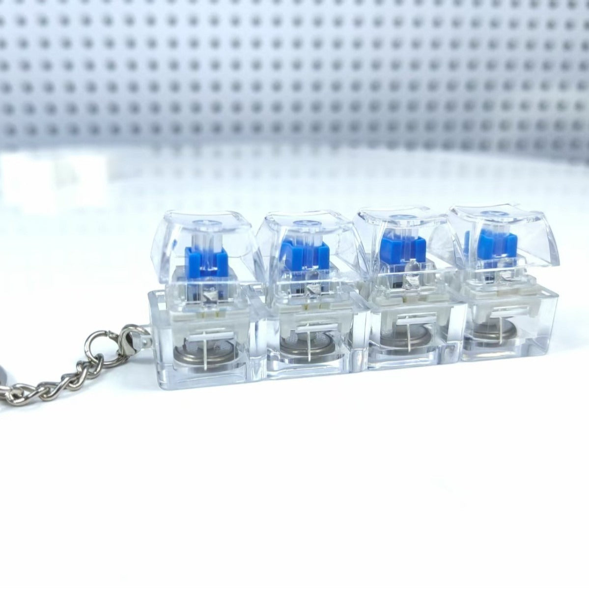 4Keys Mechanical Keyboard - Luminous Crystal Keycap Toy