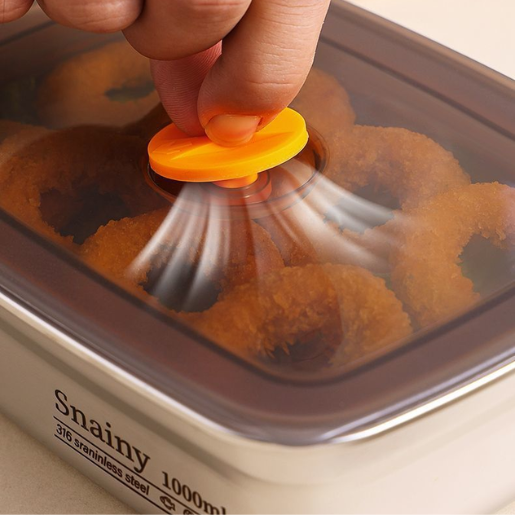 Recipiente Hermético em Aço Inoxidável SUS316 (19x14x6cm)