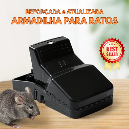 Mais Vendida™ - Armadilha de Pressão para Ratos – Estrutura Reforçada, Alta Durabilidade