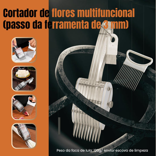 Utensílio de Cozinha Multifuncional - Cortador de Legumes