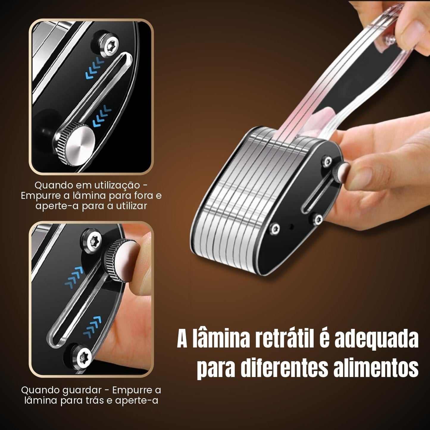 Utensílio de Cozinha Multifuncional - Cortador de Legumes