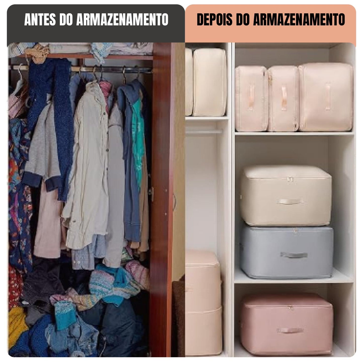 Bolsas Organizadoras de Compressão Automática (54x42x30cm)