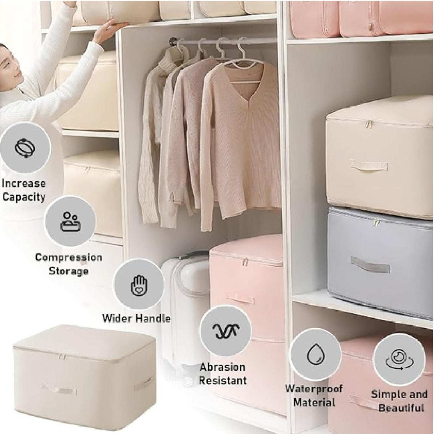 Bolsas Organizadoras de Compressão Automática (54x42x30cm)