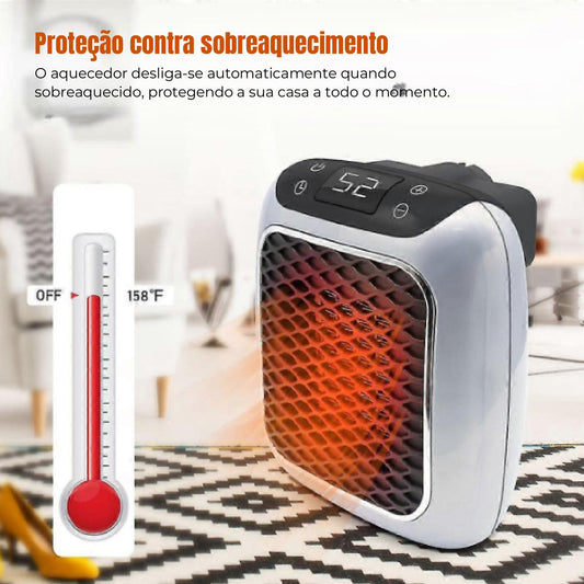 Aquecedor Handy Heater Turbo 800W - Compacto e Silencioso