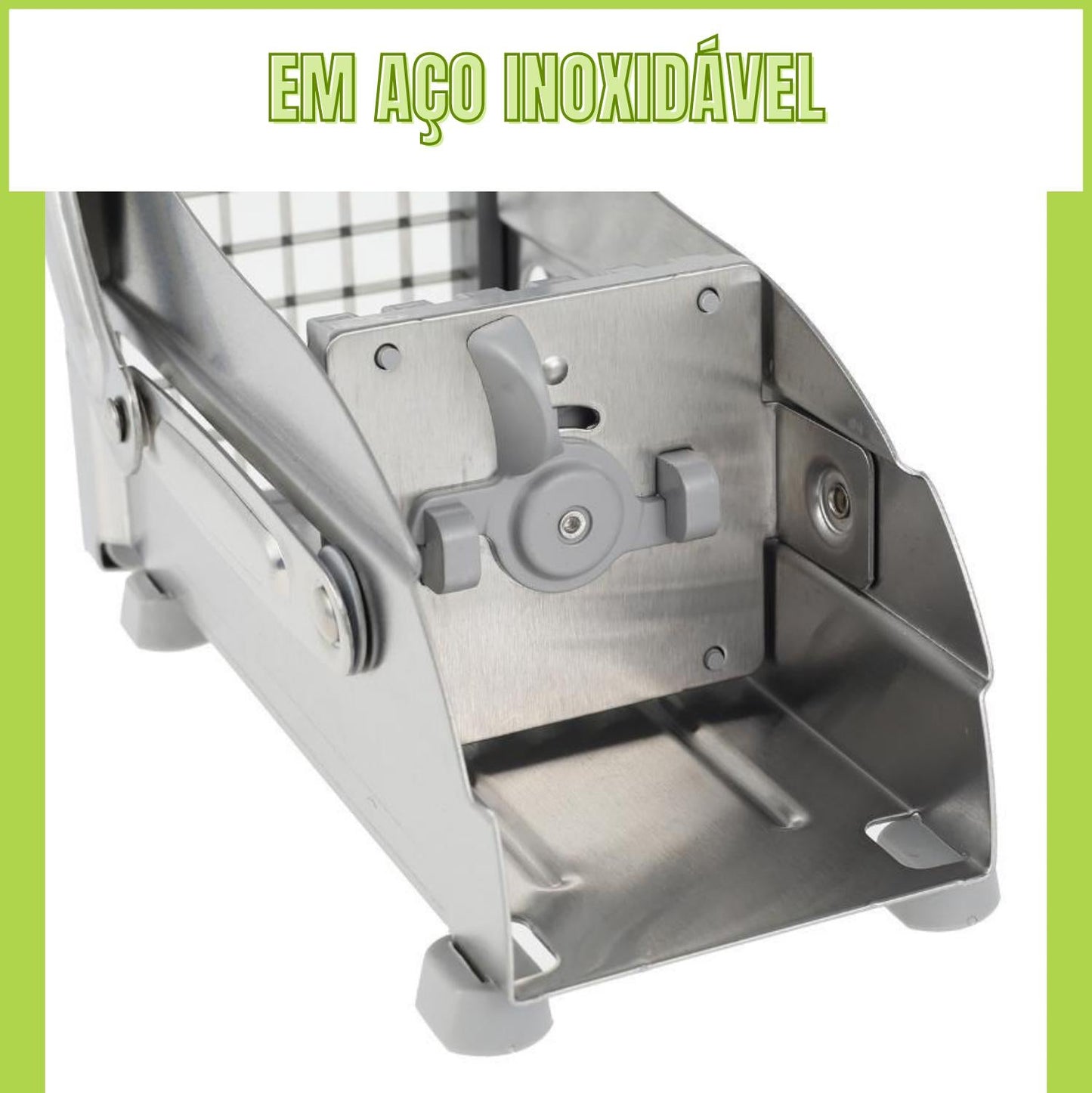 Cortador De Batatas E Legumes Em Aço Inoxidável.