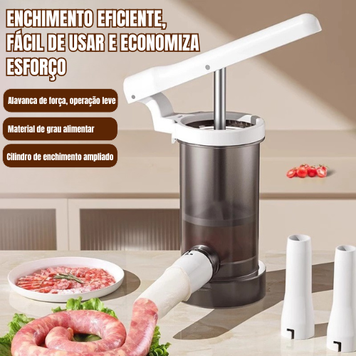 Máquina De Enchidos Prática Para Casa – 4 Bicos