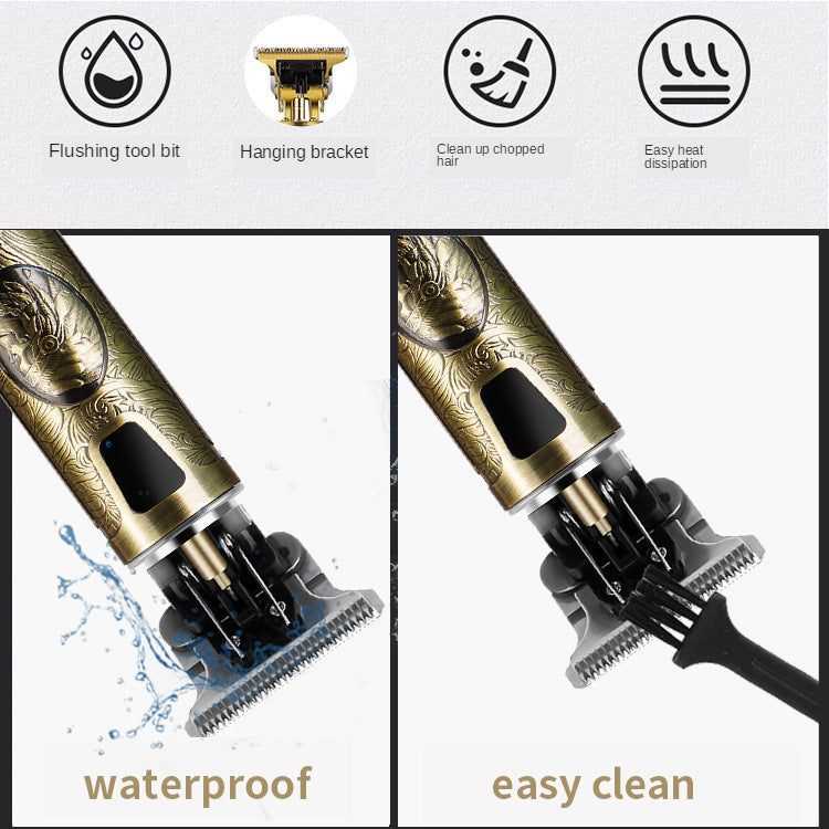 Máquina De Cortar Cabelo Eléctrica Kemei Professional Vintage