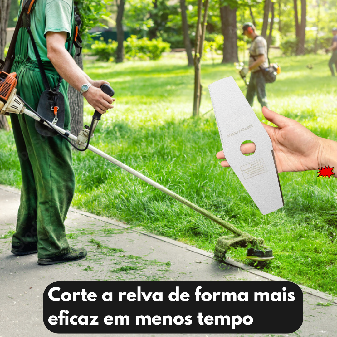 Lâmina de aço manganês 65 – Mais durável, corta mais rápido e de forma uniforme