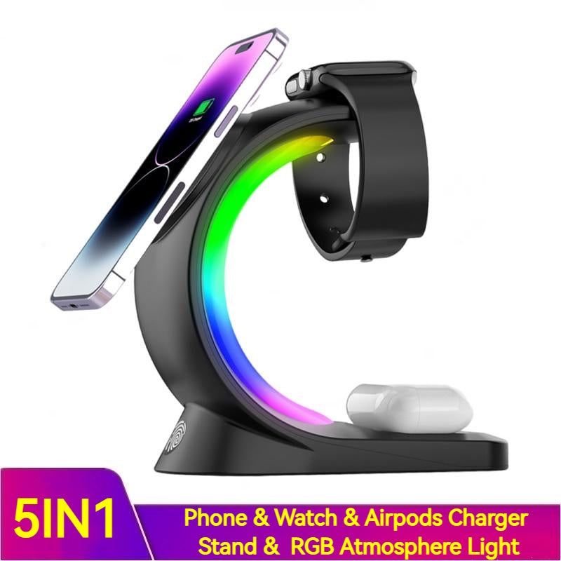 4-in-1 Magnetic Wireless Charger - Fast Charging Station