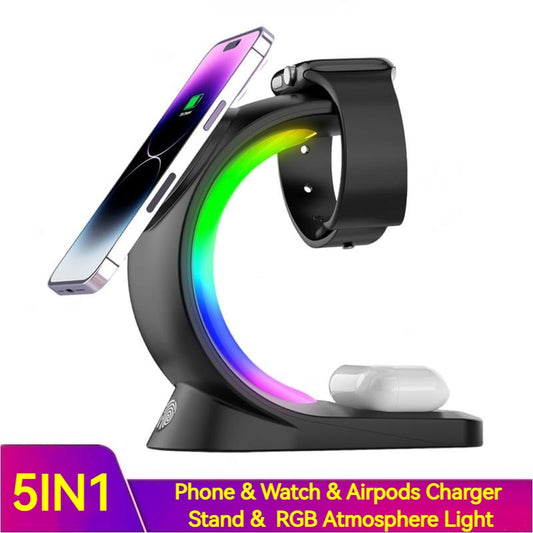4-in-1 Magnetic Wireless Charger - Fast Charging Station
