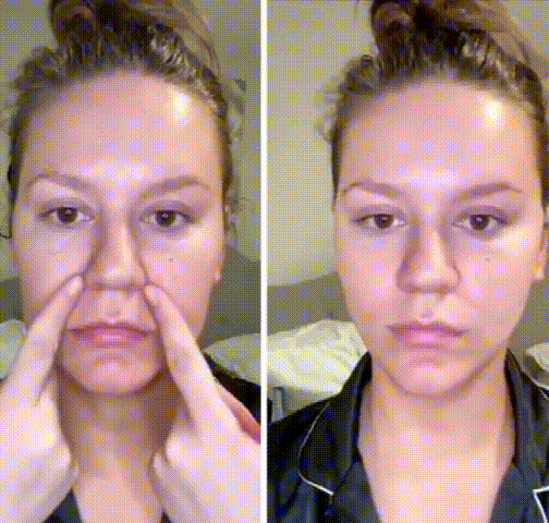 Máscara de sono de beleza para esculpir o rosto