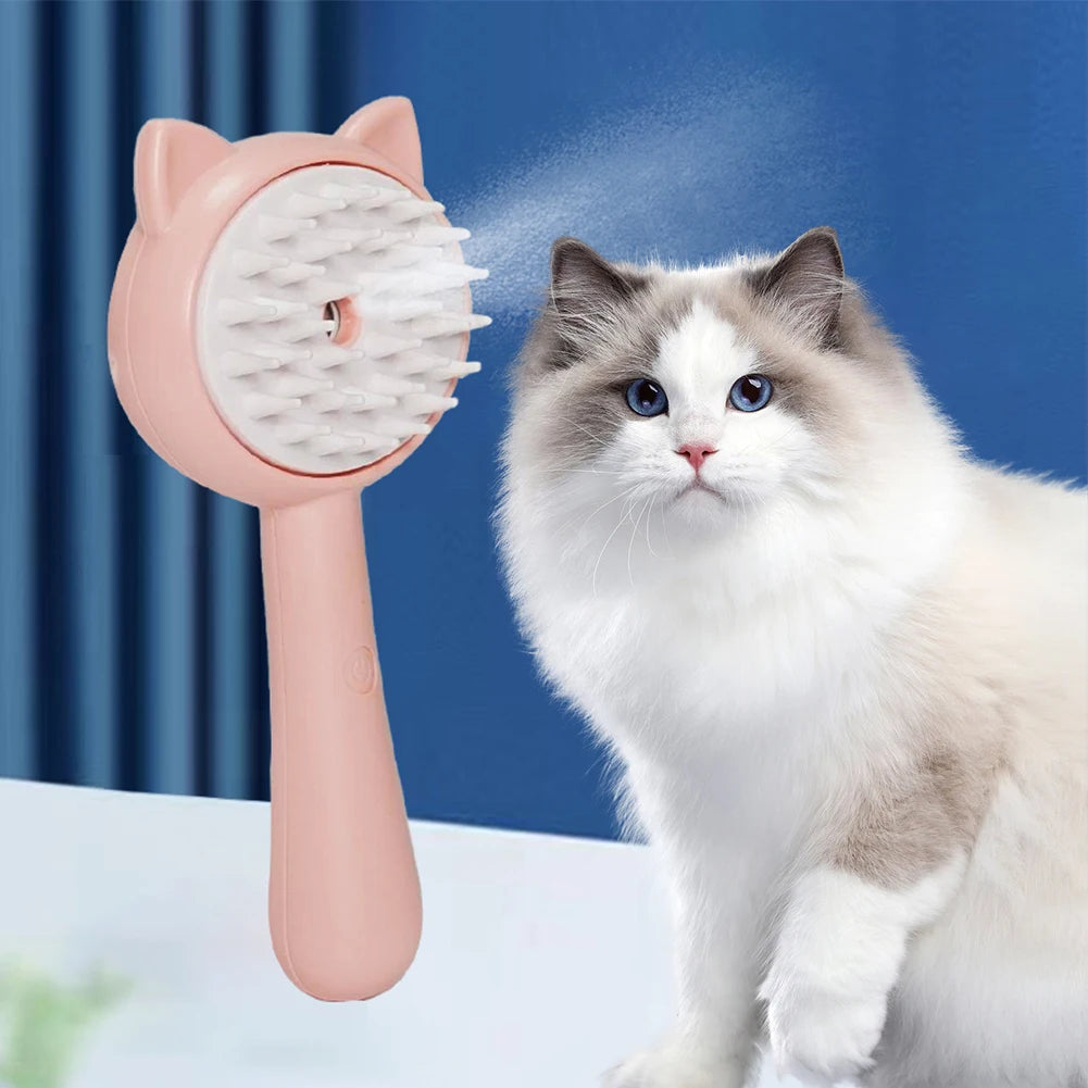 Hair Cleaning Brush With Mist for Pets