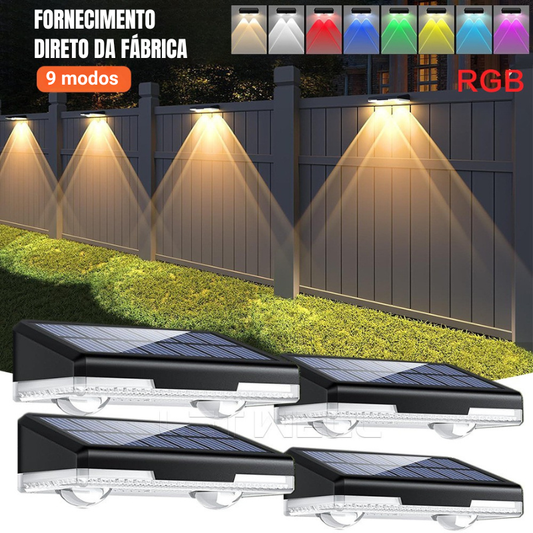 Luminária Solar de Jardim com Sensor Automático