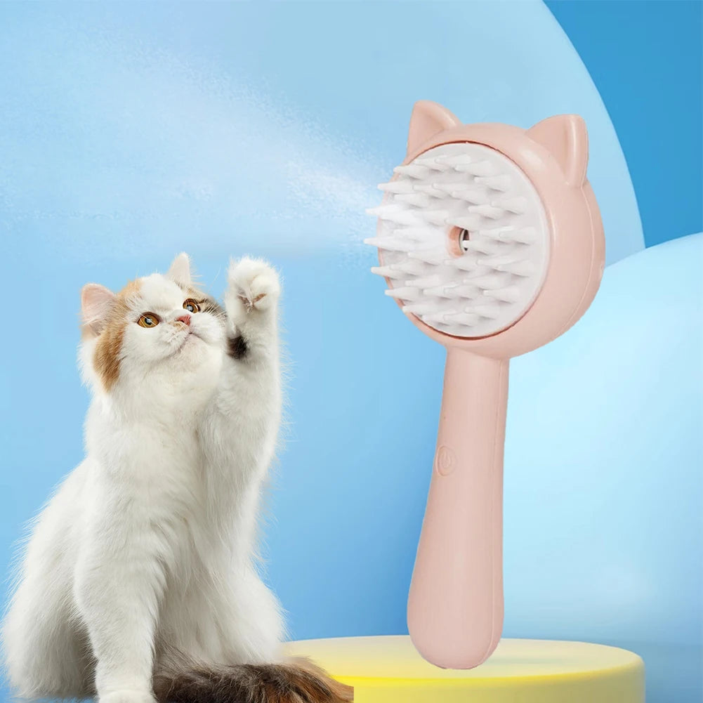 Hair Cleaning Brush With Mist for Pets