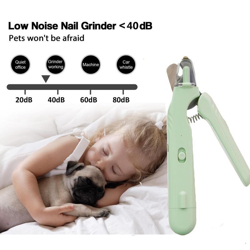 2 In 1 Pet Nail Clippers With LED Light
