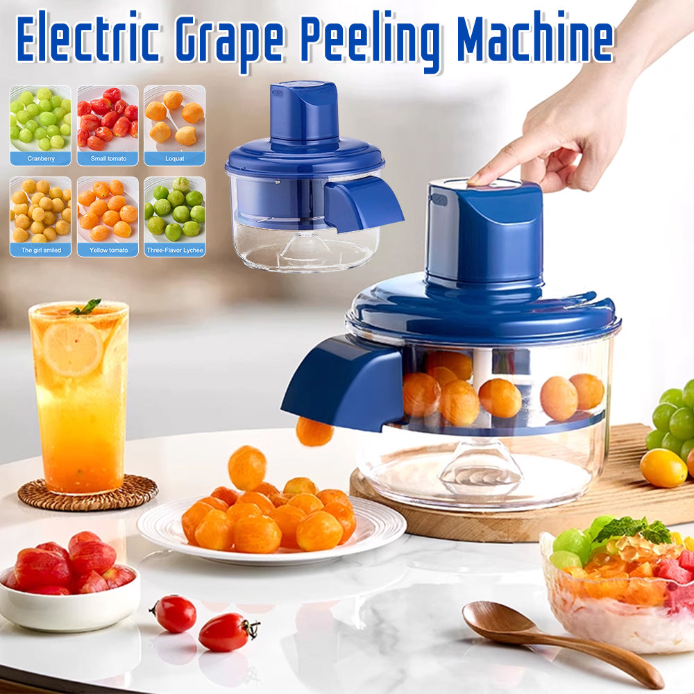 Automatic Electric Grape Peeler - Rechargeable Fruit Peeling Machine