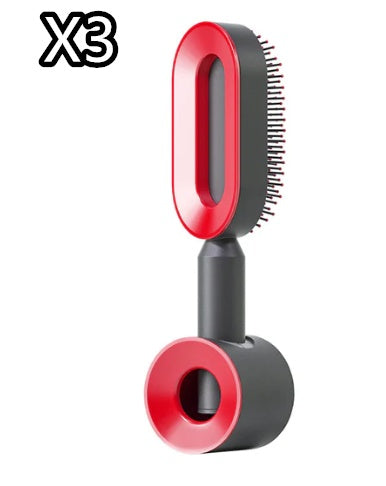 Self Cleaning Hair Brush - One-Key Cleaning Anti-Static Comb