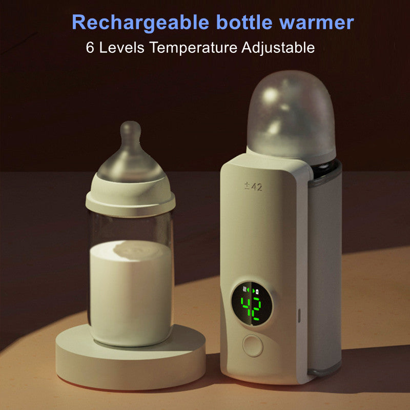 Portable Wireless Baby Bottle Warmer - USB Rechargeable