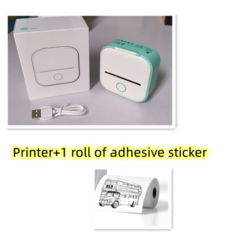 Portable Mini Thermal Label Printer with Bluetooth
