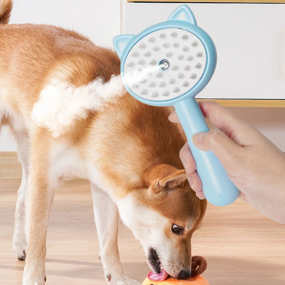 Hair Cleaning Brush With Mist for Pets