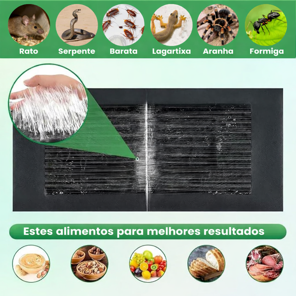Armadilhas Adesivas Profissionais – Extra Grandes para Capturar Mais Rápido