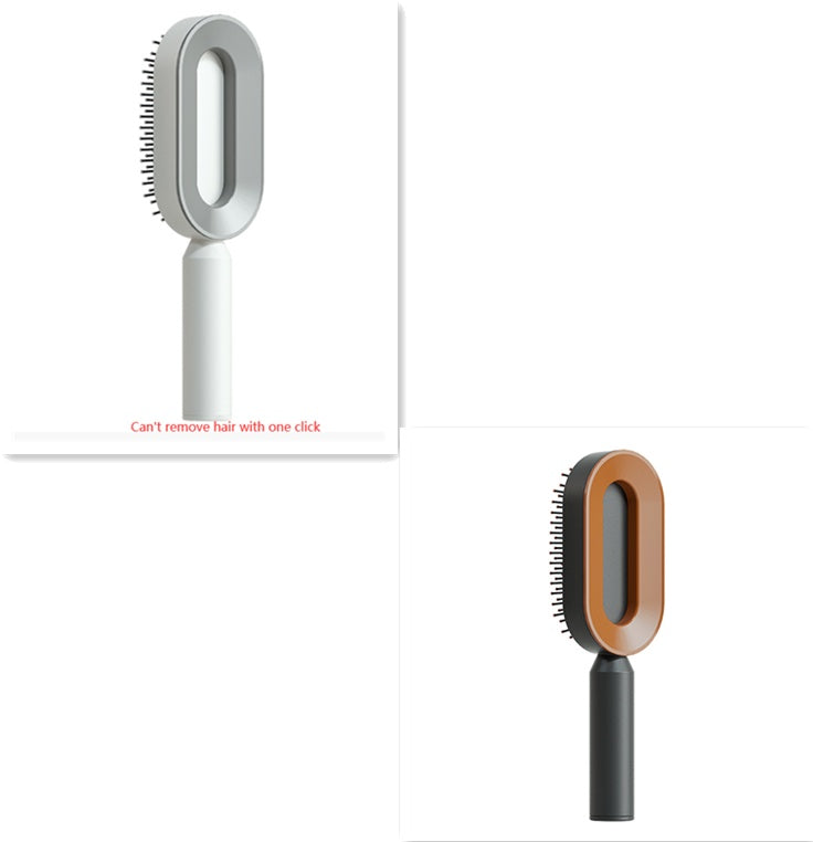 Self Cleaning Hair Brush - One-Key Cleaning Anti-Static Comb