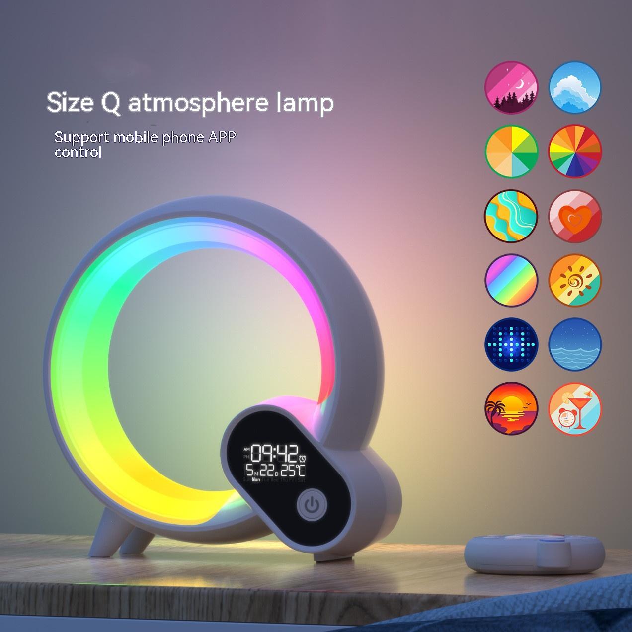 Creative Q Light Sunrise Alarm Clock - Bluetooth Audio & Wake-up Light
