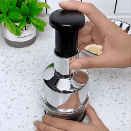 KitchenHelp™ Picadora De Aço Para Alho, Cebola, Gengibre, Pimenta E Fruta