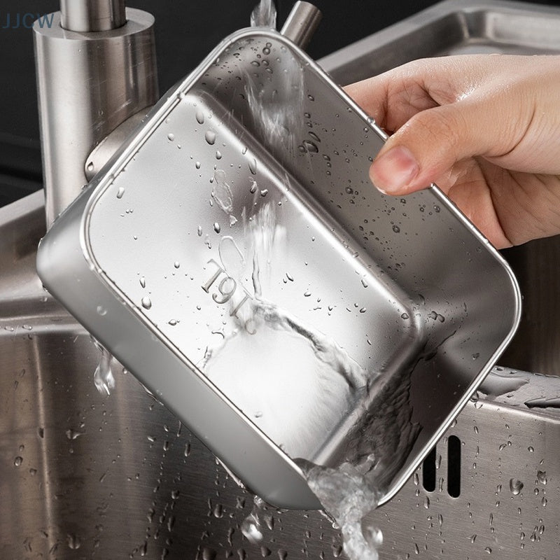 Bandeja Mini Premium de Aço Inoxidável em Estilo Japonês (13x10x5cm)